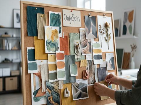 Moodboard kompozisyon çalışması